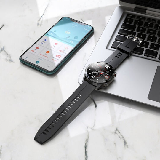 Hoco Y2 Pro Smartwatch με Παλμογράφο (Μαύρο)
