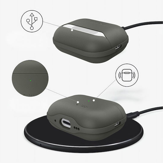 Tech-Protect Naturalfit Θήκη Σιλικόνης σε Πράσινο χρώμα για Apple AirPods Pro 3