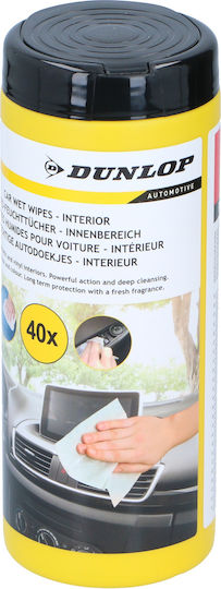 Dunlop Auto Cleaning Wet Wipes 40 Pcs