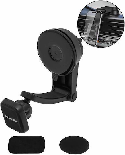 Awei Car Mobile Mount with Magnet Black