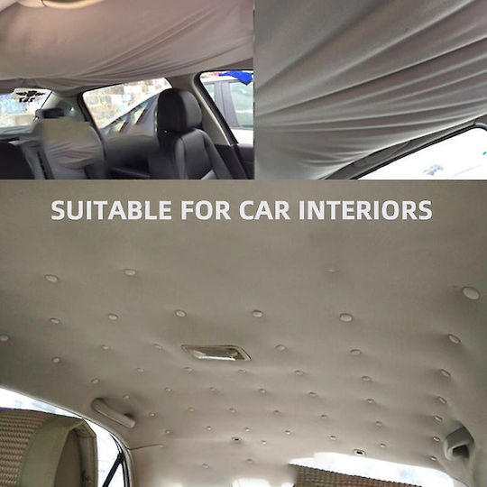 Car Roof Upholstery Repair Kit Clips 12 Pieces Grey