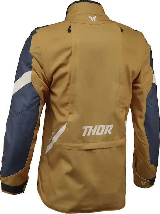 Thor Dual Sport Terrain Winter Men's Motorcycle Jacket Brown