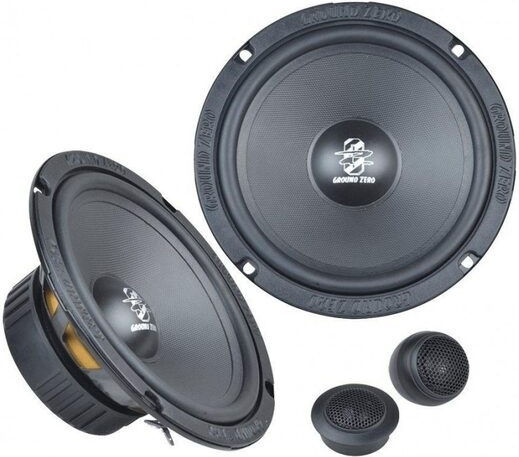 Ground Zero Set Auto-Lautsprecher Autolautsprecher 6.5" mit 100W RMS (2 Weg)