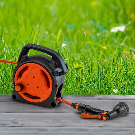 Nakayama Gh1000 Garden Hose Box with 10m 1/2" Hose with Rewind Handle
