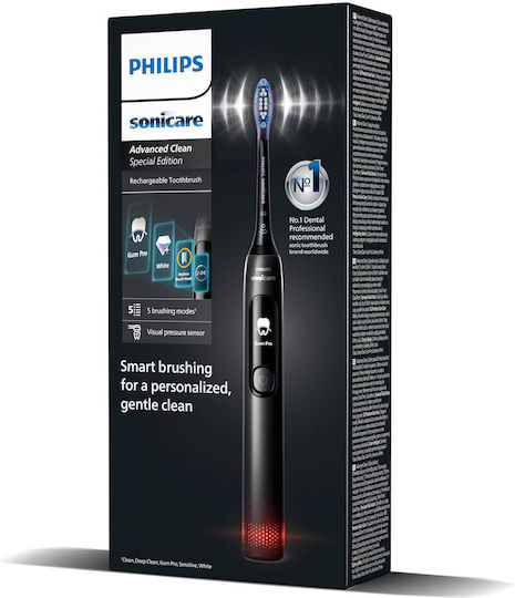 Philips Sonicare Irigator bucal cu Senzor de Presiune și Husă de Călătorie Negru