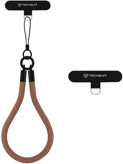 Techsuit Rope Wrist Strap2 Rws2-72 Phones Cocoa Truffle
