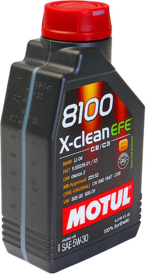Motul 8100 X-Clean EFE Συνθετικό Λάδι Αυτοκινήτου 5W-30 1lt
