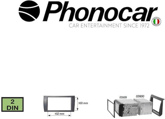 Phonocar Πρόσοψη 2 Din για Toyota Yaris 2017