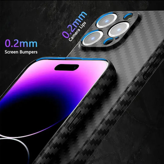 Калъф Galful iPhone 15 Pro 14555-27 8865-40 6.1" Ултра Тънък Матиран Капак Черен