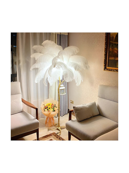 Alista Home Lampa de podea Î170cm. cu Soclu pentru Bec E27 Alb