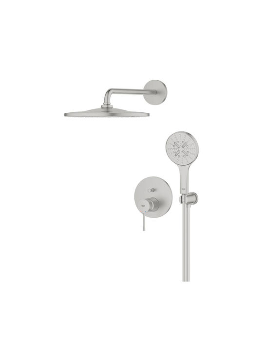 Grohe για Ντουζιέρα 2 Εξόδων Ασημί 4005176791796