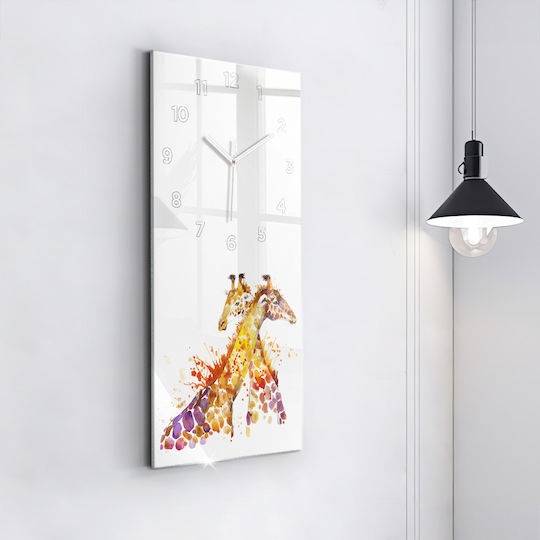 Tulup Ceas de Perete pentru Copii Sticlă 30x60cm