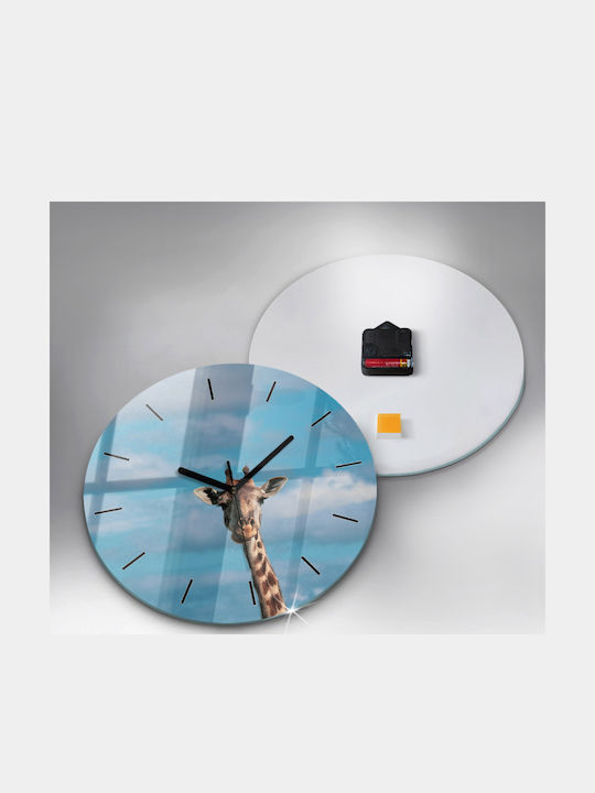 Tulup Kinder Wanduhr Glas