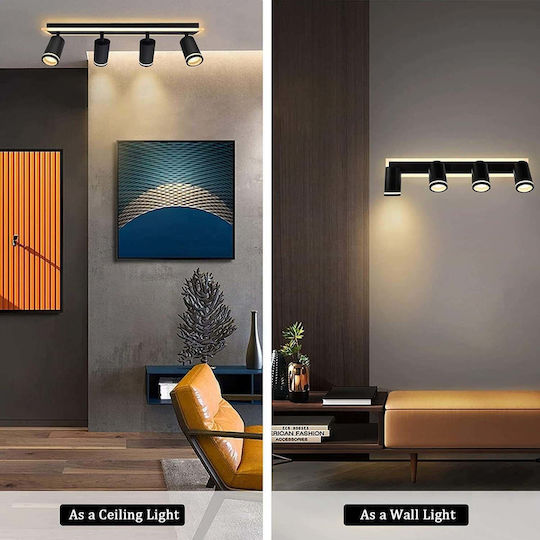 Alista Home LED Alb Natural Spot în Culoare Negru