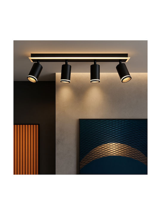 Alista Home LED Alb Natural Spot în Culoare Negru