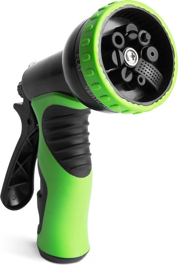 Watering Gun Set 8 Spray Types 1/2" Rubberized 5 Pieces