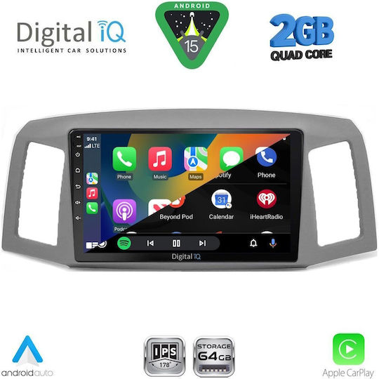 Digital IQ Ηχοσύστημα Αυτοκινήτου για Jeep Grand Cherokee 2005-2007 (Bluetooth/USB/WiFi/GPS/Apple-Carplay/Android-Auto) με Οθόνη Αφής 10"