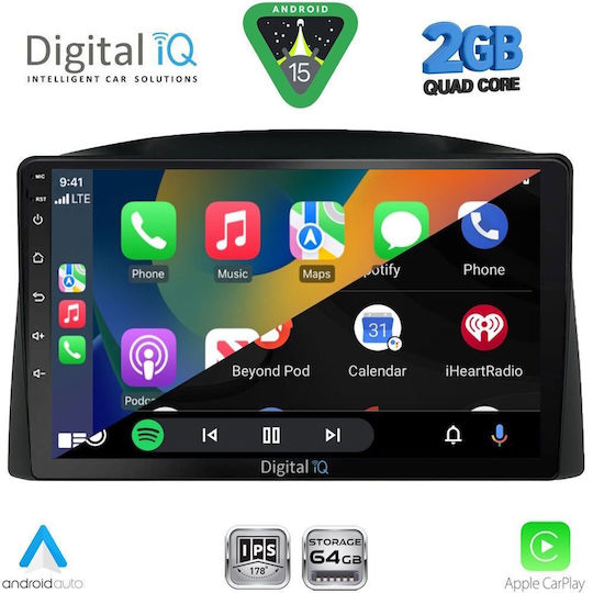 Digital IQ Car Audio System for Jeep Grand Cherokee 2005-2007 (Bluetooth/USB/WiFi/GPS/Apple-Carplay/Android-Auto) with Touch Screen 10"