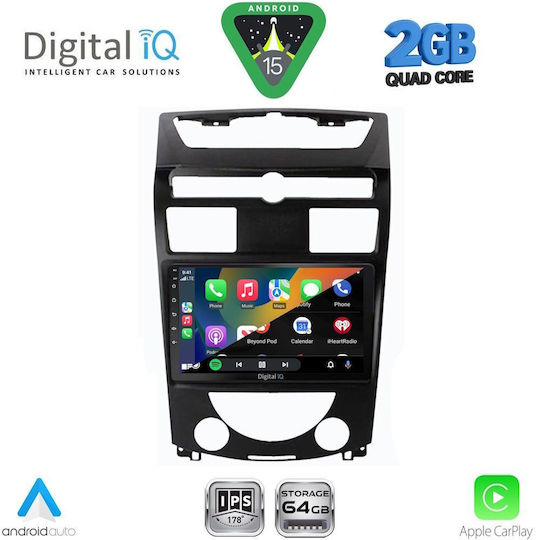 Digital IQ Car Audio System for Ssangyong Rexton 2006-2015 (Bluetooth/USB/WiFi/GPS/Apple-Carplay/Android-Auto) with Touch Screen 10"
