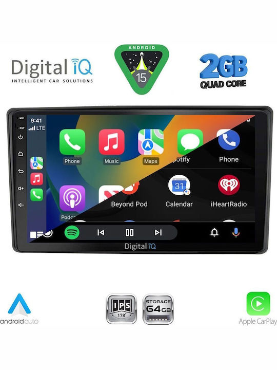Digital IQ Car Audio System for Toyota Raize 2020 (Bluetooth/USB/WiFi/GPS/Apple-Carplay/Android-Auto) with Touch Screen 10"