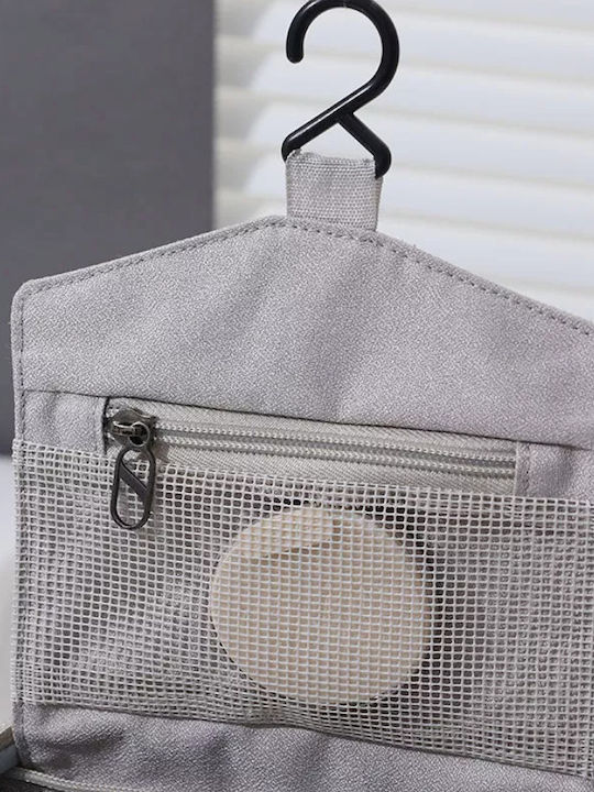 Roza Rz0383 Wasserdichtes Multifunktionales Hängendes Kulturbeutel Reisetasche Mit Mehreren Fächern – Graue