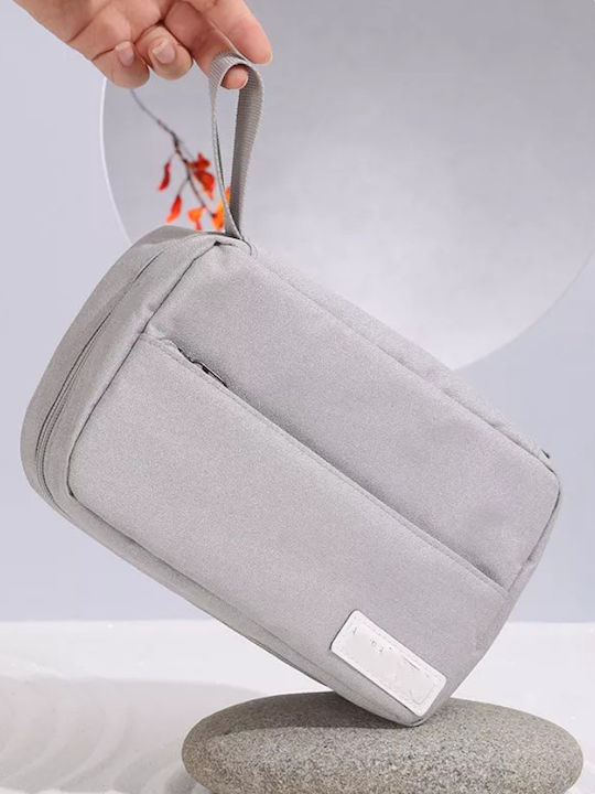 Roza Rz0383 Wasserdichtes Multifunktionales Hängendes Kulturbeutel Reisetasche Mit Mehreren Fächern – Graue