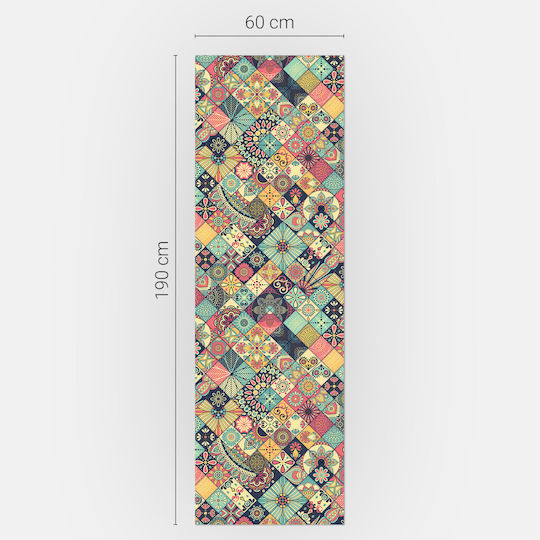 Magnetisches Wandsticker & Wandgemälde Kühlschrank Gefrierschrank Fliesen Geometrische Designs 60x190 cm