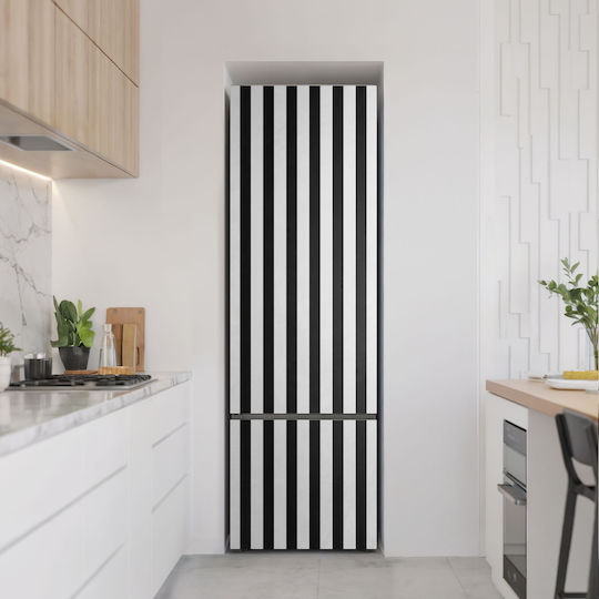 Magnetisches Kühlschrank Wandsticker Dekoration Schutz Gegenüberliegende Vertikale Streifen 60x190 cm