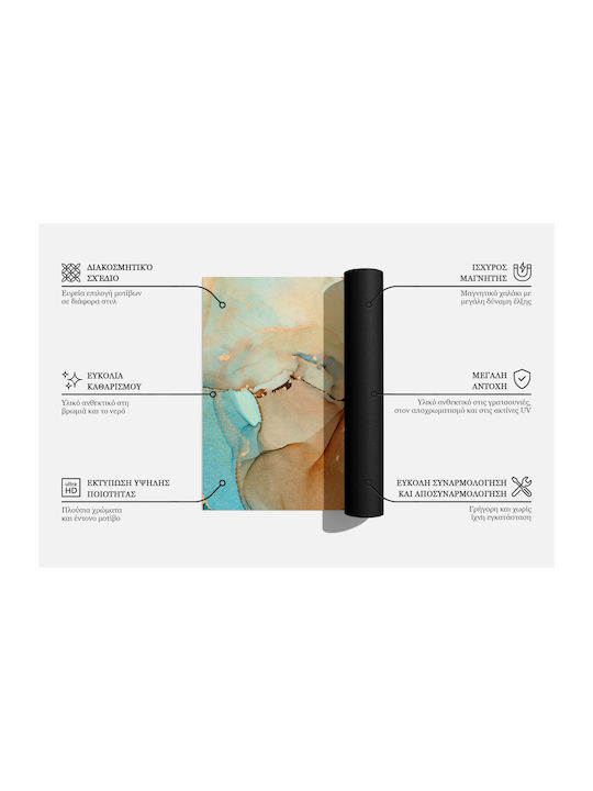 Magnetisches Kühlschrank Wandsticker Dekoration Schutz Gegenüberliegende Vertikale Streifen 60x190 cm