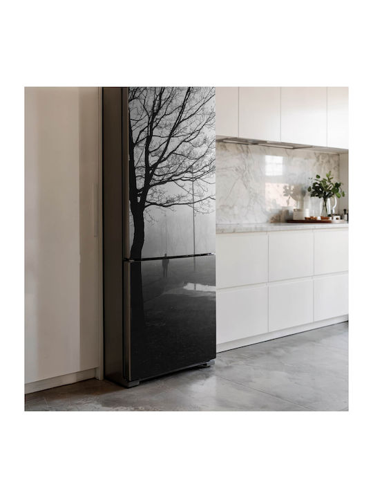 Magnetică Husă Frigider Congelator Plimbare De Iarnă În Ceață 60x190 Cm