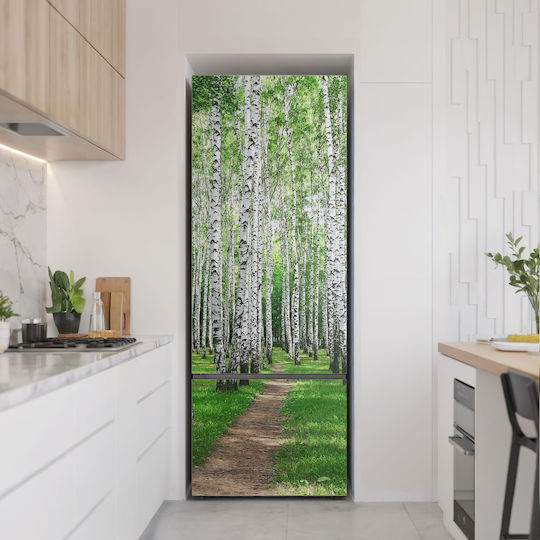 Magnetisches Kühlschrank- und Gefrierschrank-Wandsticker Straße der Bäume im Wald 70x190 cm