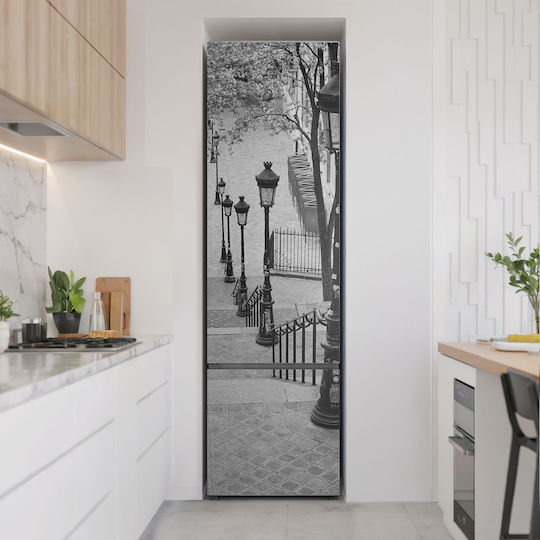 Magnetisches Kühlschrank-Wandsticker Design Charmante Laternen In Der Stadt 60x250 Cm