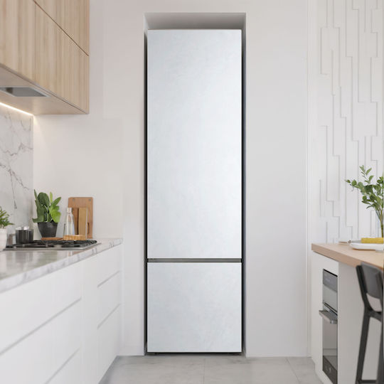 Magnetisches Wandsticker & Wandgemälde Kühlschrank Schutzcover Weiß 60x250 cm