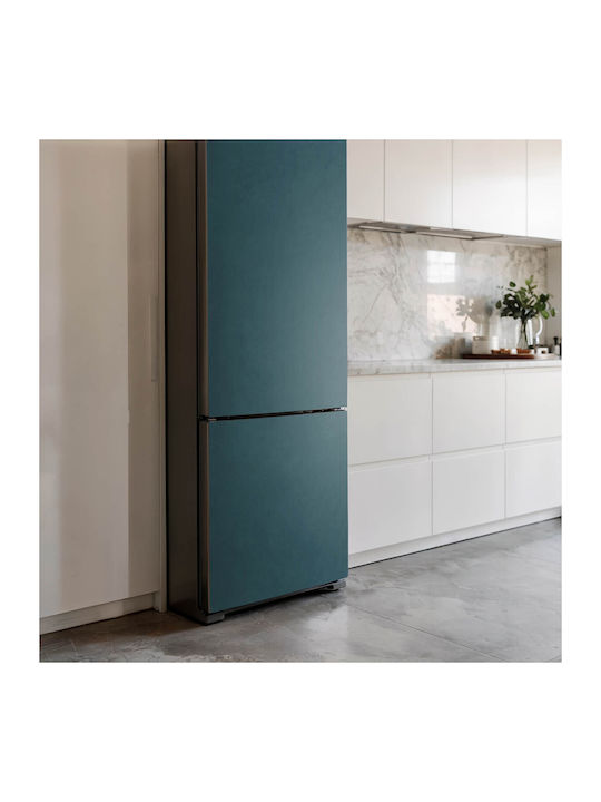 Magnetic Refrigerator Cover Durable Washable Dark Navy Blue 60x250 Cm