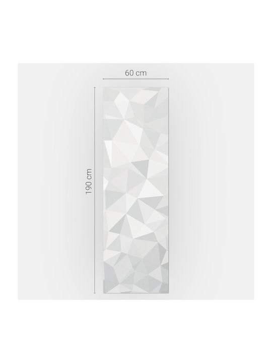 Wandsticker Magnetisches Kühlschrankabdeckung Design Polygon Formen 3d 60x190 Cm