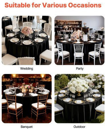 Vevor Ротонда Подредба 6бр Black 120x120бр