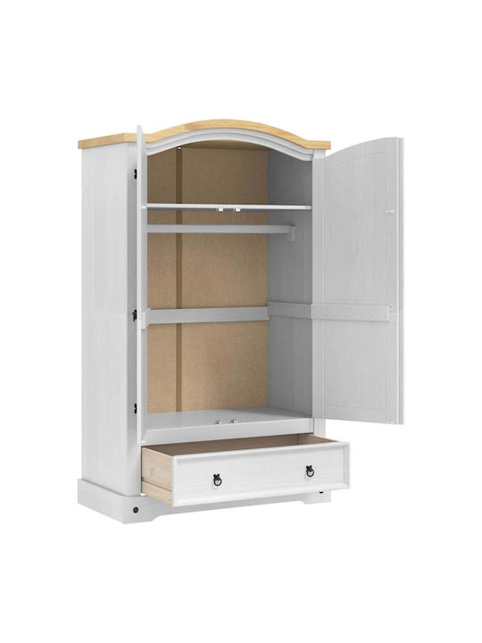 Doppeltür Kleiderschrank White 101x52x170cm