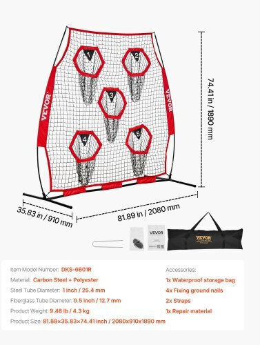 Vevor Soccer Net 182.88x182.88cm