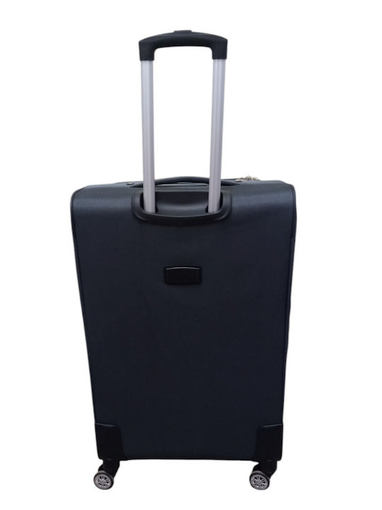 Jetbags Rz8024 Комплект Текстилни Куфари За Пътуване 3 Броя 4 Колела И Заключване Сив