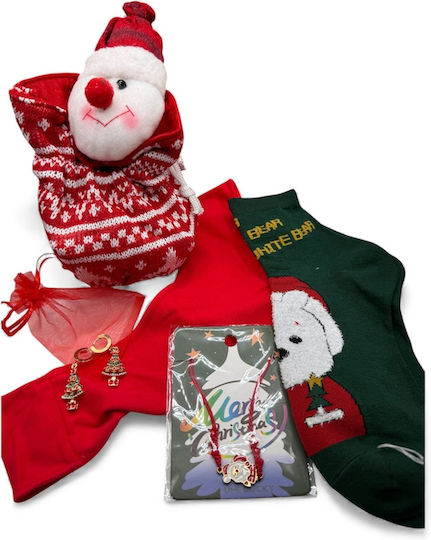 Secret Santa Γυναικείο Χριστουγεννιάτικο Gift Set Πουγκί Χιονάνθρωπο