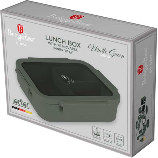 Berlinger Haus Lunchbox Kunststoff Grün 1320ml 1Stück