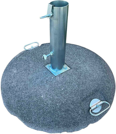 Epiplo-Fos Стойка за чадър от Цимент Черно 60x60см