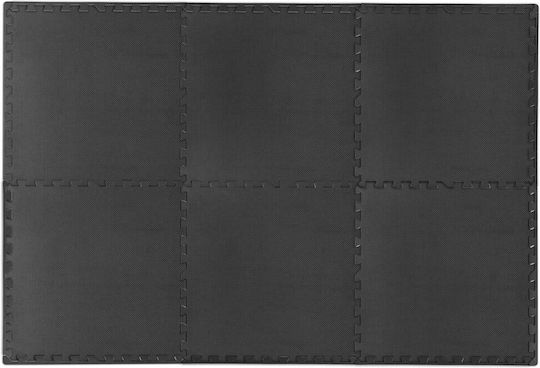 NEO Sport Podele Puzzle de Gimnastică Negre 180x120cm 6buc