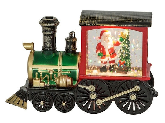 Crăciun Glob de Zăpadă Iluminată cu Moș Crăciun Baterie 8x5x13.5cm 1buc