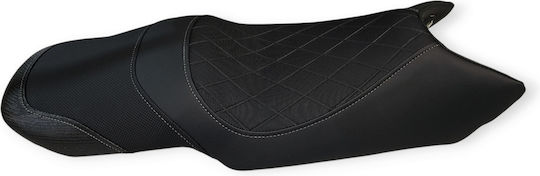 Fazer600 Gen2 S1-s2 Yamaha Anti-slip Quilted Baklavadoto Seat Cover Gray Stitches