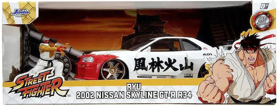 Set Figurină Metalică 6cm Nissan Skyline Gtr Mașină Scară 1:24