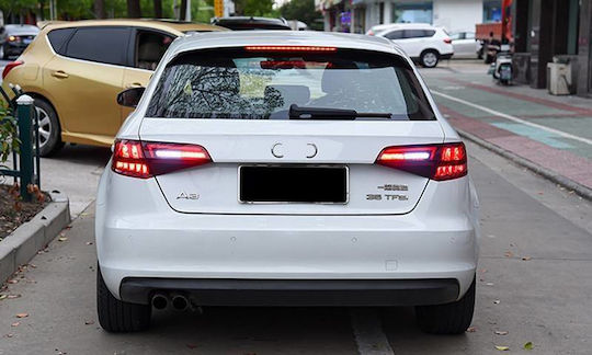 Taillights Set Audi A3 8v 2013-2019 Sportback Led Bar Red Smoked