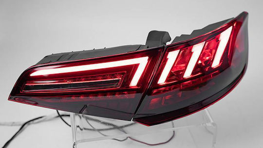 Taillights Set Audi A3 8v 2013-2019 Sportback Led Bar Red Smoked