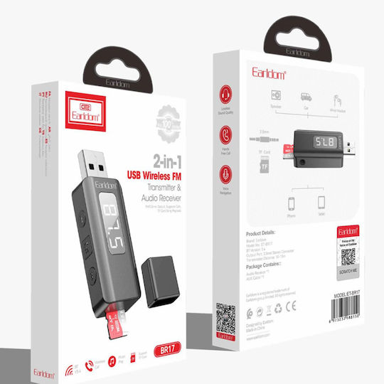 Earldom FM Car Transmitter with Bluetooth / USB