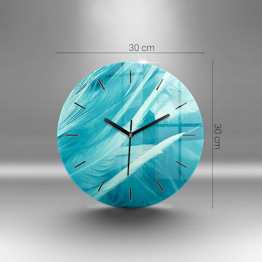 Tulup Kinder Wanduhr Glas
